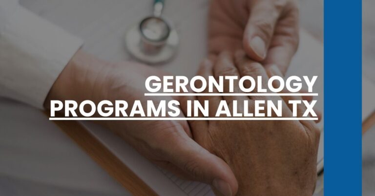 Gerontology Programs in Allen TX Feature Image