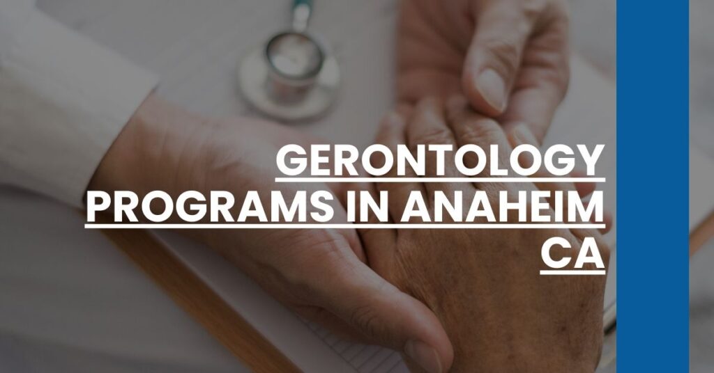 Gerontology Programs in Anaheim CA Feature Image