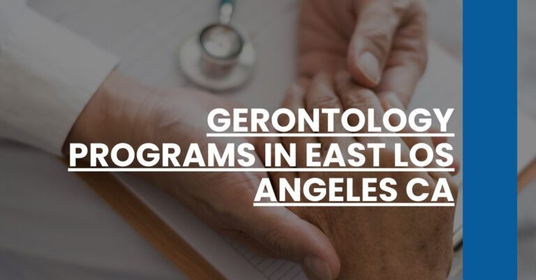 Gerontology Programs in East Los Angeles CA Feature Image