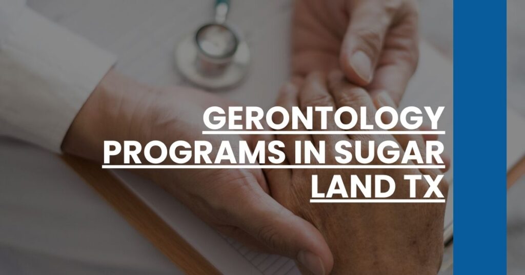 Gerontology Programs in Sugar Land TX Feature Image