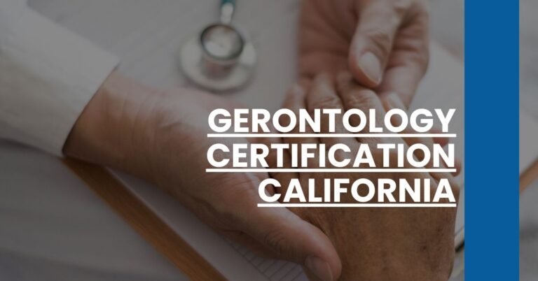 Gerontology Certification California Feature Image