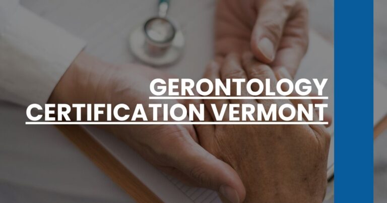 Gerontology Certification Vermont Feature Image